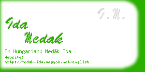 ida medak business card